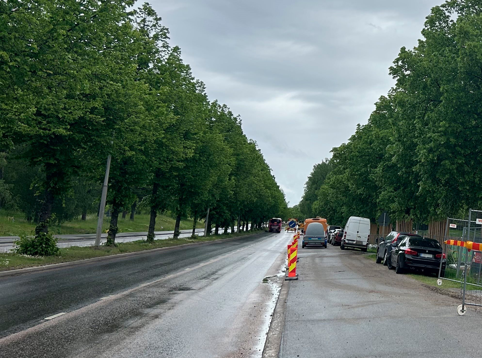 Työmaa Valtakadulla.